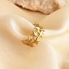 2026 Neue Edelstahl Doppel Schicht Stern Wasserdichte Ringe für Frauen Gold Farbe Geöffnete Sternringe Süße Hochzeits Schmuck Geschenke