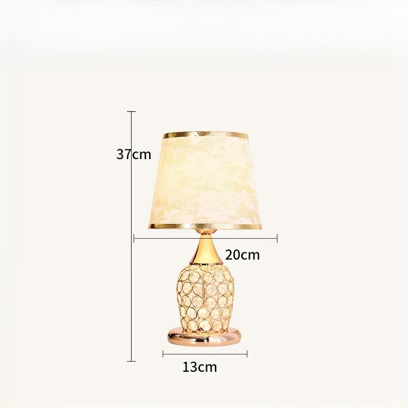 Xiaomi European-Style Crystal Table Lamp Ins Simple Modern Bedroom Warm Romantic Fashion Creative Decorative Bedside Lamp