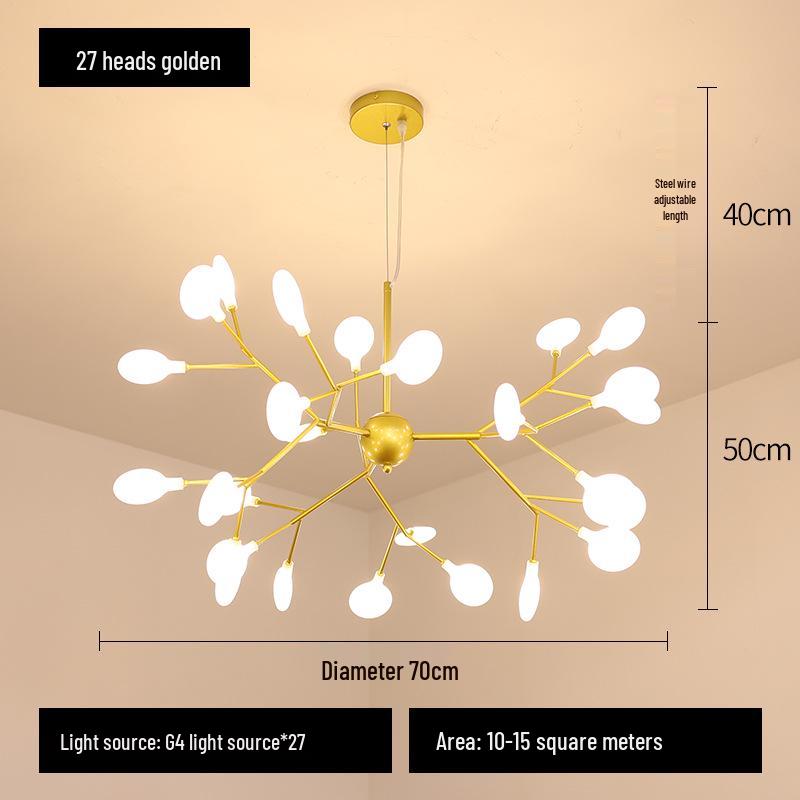 Firefly Chandelier: Modern Nordic Luxury Lighting for Living Rooms, Bedrooms, and Restaurants