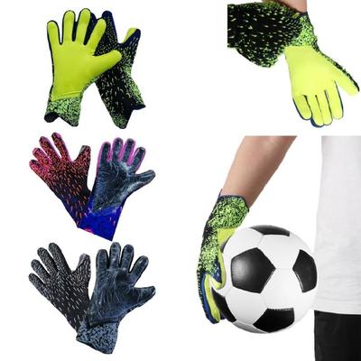 Korumalar için Parmak ile Güçlü Kavrama Kaleci Futbol Eldiveni Kaymaz Koruyucu Eldivenler Güçlü Kavrama Kaleci Eldivenleri