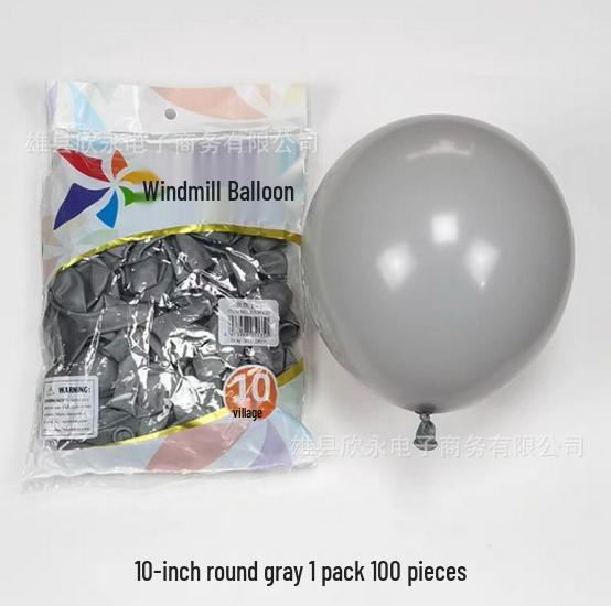 Windmill Pattern 10" Round Latex Balloons - Pack of 100 for Weddings & Birthdays