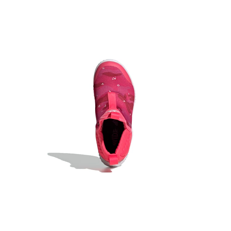 adidas Rapidazen C Cushioning Low Top Kids' Running Shoes Pink White Children Aged 3 7 Years Old EE9325