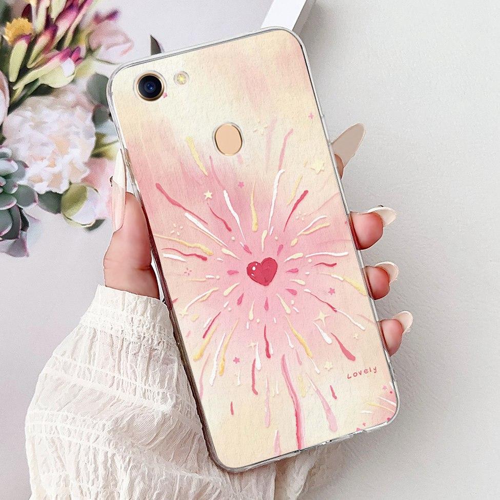 Clear Casing For Oppo F5 CPH1723 CPH1727 Cover For Oppo F5 Youth Case CPH1725 Luxury Butterfly Love Fashion Cool Lion Painted