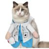 Mini Cute Funny Cat Clothes Doctor Suit Dressing Up Costume Clothing Pet Supplies(White Type 4)