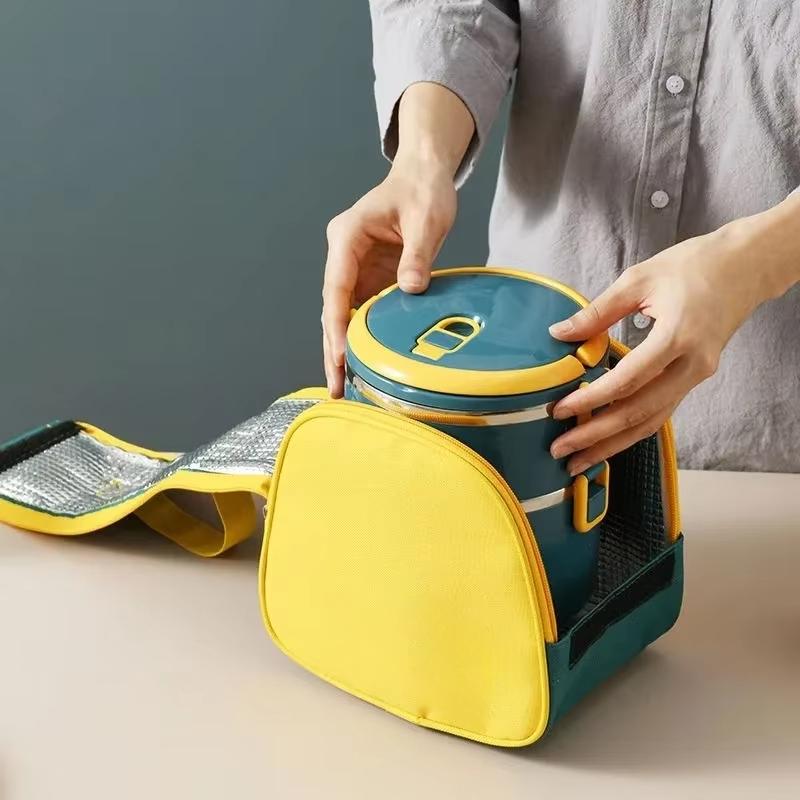1/2/3/4-lagige tragbare Lunchbox Thermo-Isolierung Bento Thermosbehälter Bento-Tasche Speisenwärmer für Kinder Lebensmittelbehälter