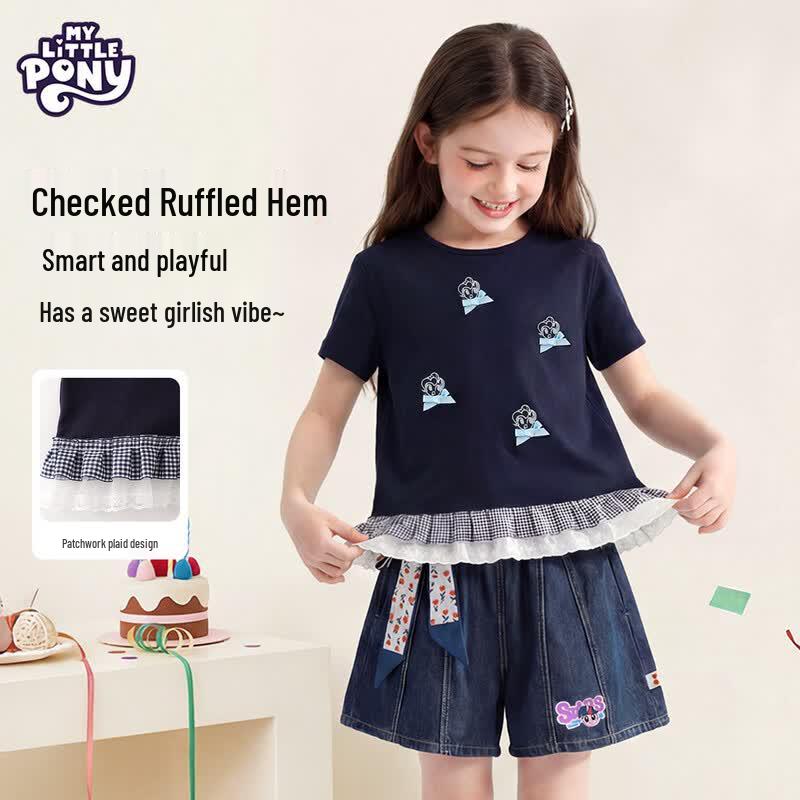 My Little Pony Girls Ruffle Hem Short-Sleeve T-Shirt 160