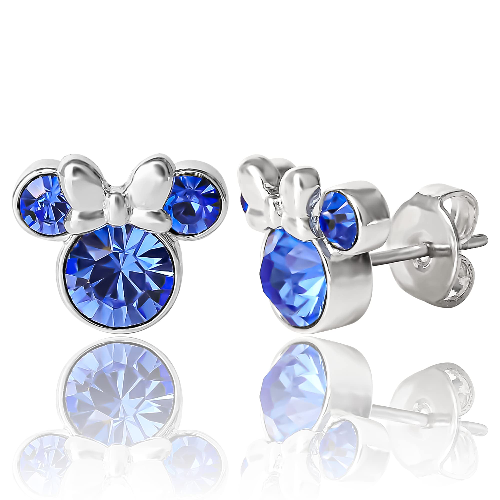 

Disney Minnie Mouse Birthstone Stud Earrings Minnie Mouse Earrings Birthstone Jewelry Disney Crystal Women s - - - Jewelry, Brass,