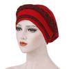 Glitter Pleated Turban Cap for Women Head Wraps Muslim Headscarf Hat Turbante Mujer African Headpiece