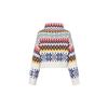 Polo Ralph Lauren FW22 Logo All Over Print Loose Fit Mock Neck Sweater Women Sweater Multicolor WMPOSWENC020545-100