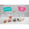 50 Pack BPA-Free Disposable Baby Food Freezer Storage Containers Hinged Lids (3 Oz) Labels | Leak-Proof | Travel Snack Cups | Store Homemade, Organic