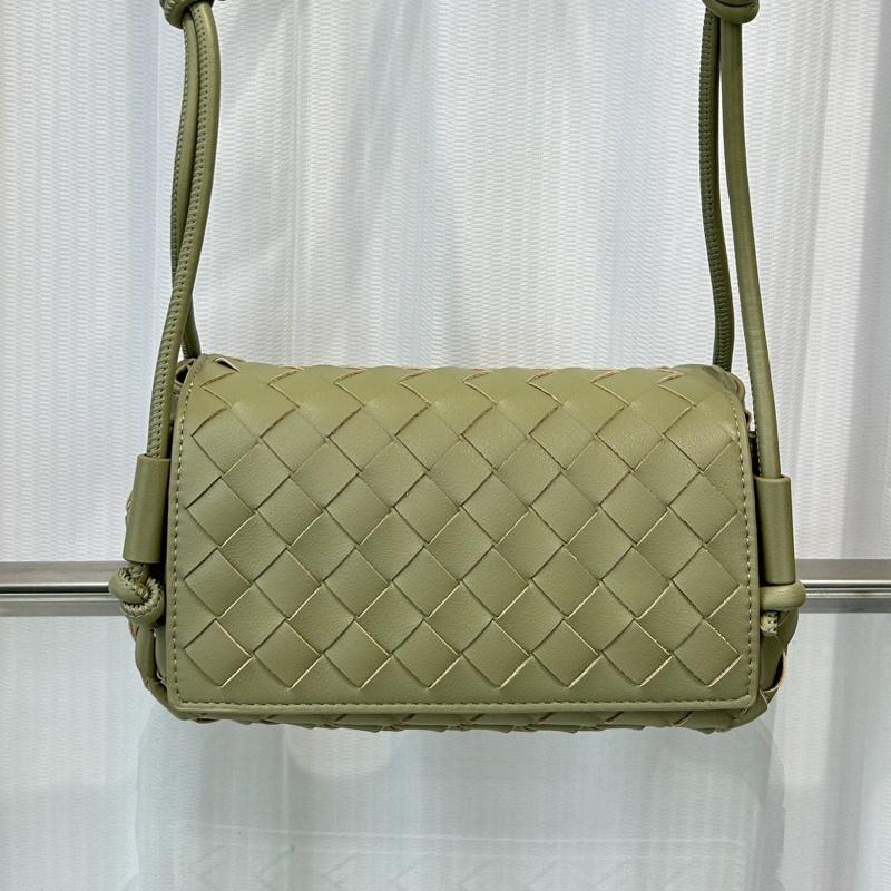 New Cowhide Leather Woven Bag Small Square Bag Pillow Bag Tote Bag Shoulder Messenger Bag Handbag Women's Bag