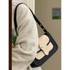 Women's Handbags New Fashion Color Collision Retro Black Axillary Bag Leisure Shoulder Bag Korean Small Square Bag Crossbody Bag