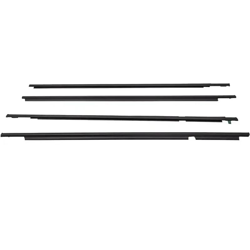4Pcs Window Weatherstrips For Toyota Land Cruiser Prado 120 Series Side Door Moulding Rubber Trim Seal For Lexus GX470 2003-2009
