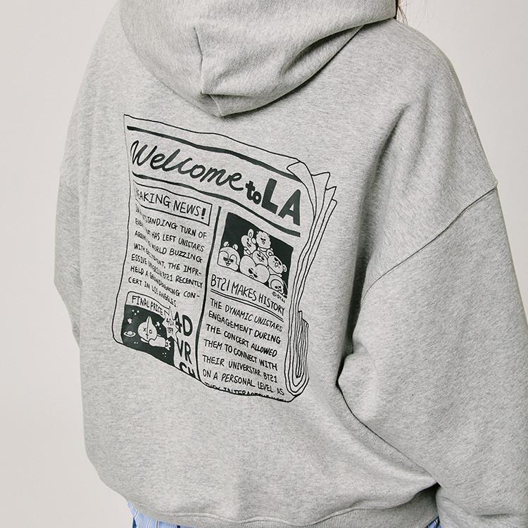 Худи BT21 CITY EDITION LA Серое (M-L) L — фото 3