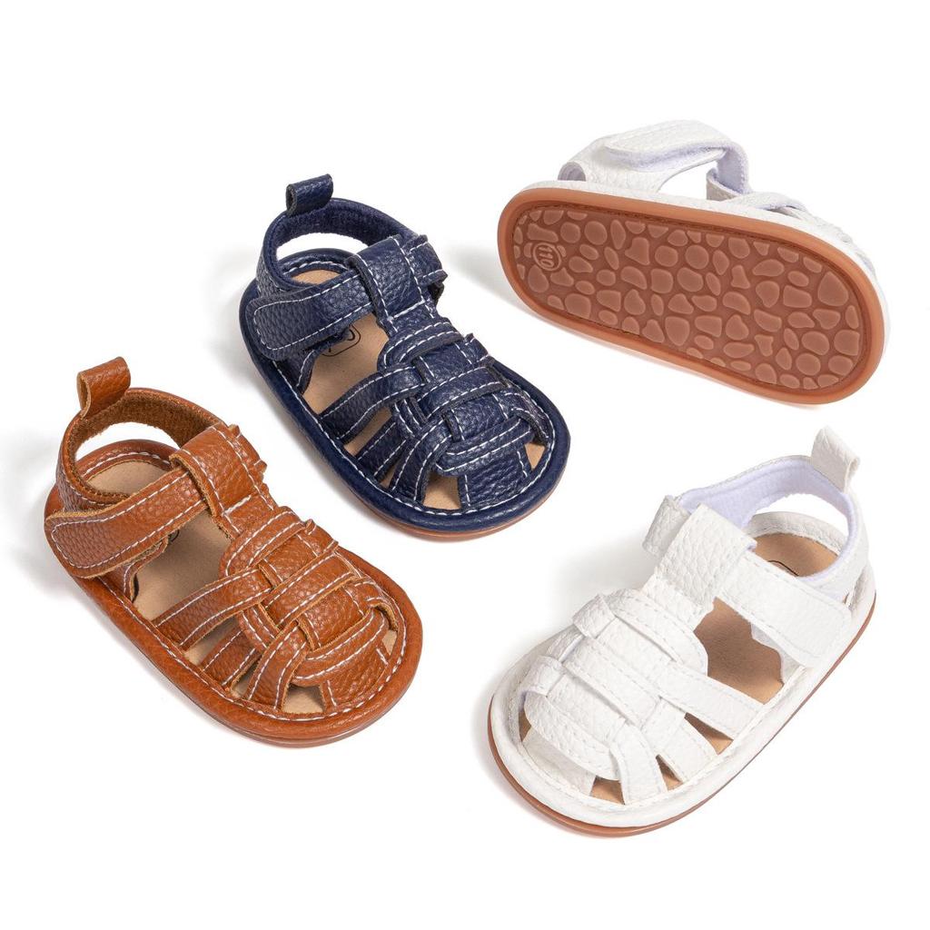 Infant Non-Slip Breathable Velcro Sandals for 0-1 Year Olds