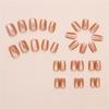 30pcs Press on Nail Amber Cats Eye Short Nail Stylish And Unique Artificial Nail For Daily Wear And Special Occasion