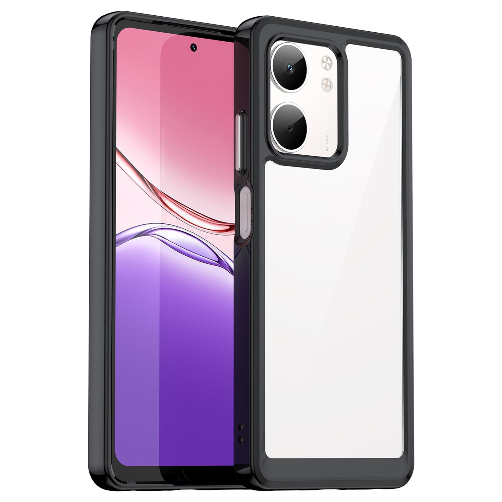 

For Oppo A5x 4G/A5x 5G Case TPU + Acrylic Protective Clear Phone Cover A