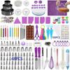 407 Or 542 Piece Cake Decorating Kit With Turntable Piping Tips Non-Stick Baking Pans Home Bakery DIY