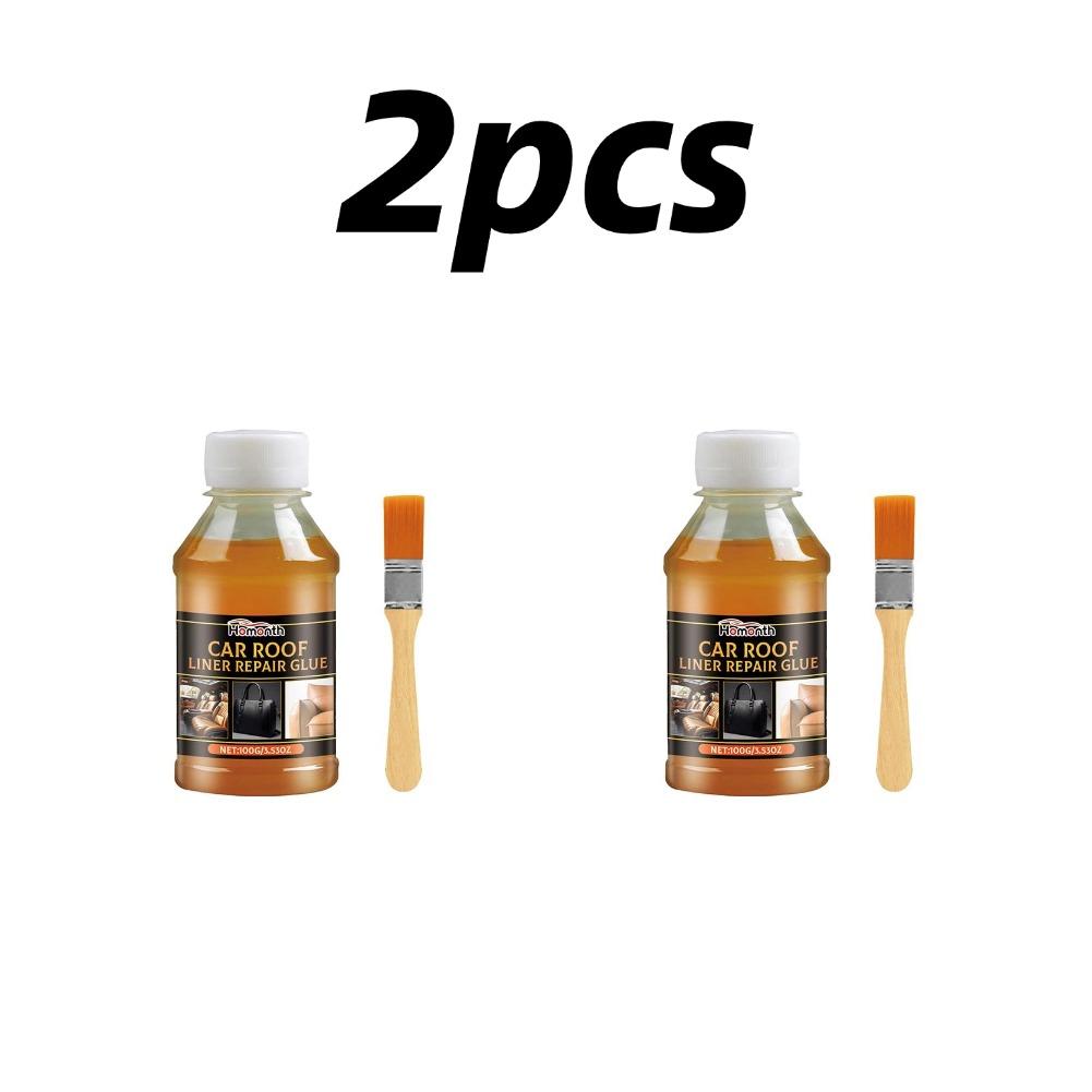 100g Car Headliner Repair Glue High Temp Fast Dry Adhesive Kit with Brush For Sagging Roof Fabric Leather Fix Tool