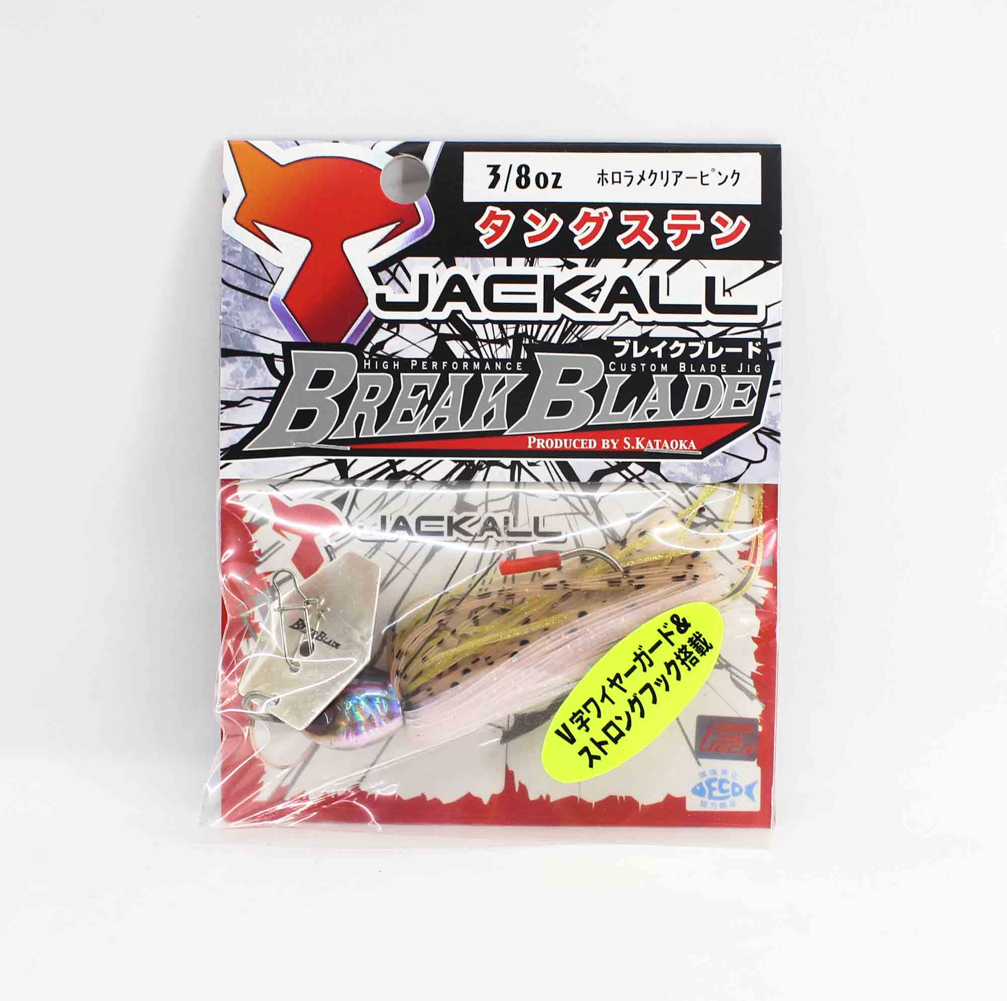 

Jackall Break B Jig 3/8 унции Тонущая приманка HL Lame Clear Pink (3989)