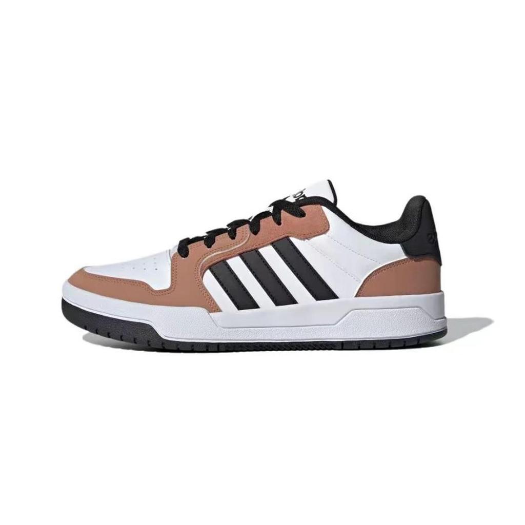 Adidas Neo Entrap Caramel Cookies Slip Resistant Abrasion Resistant Low top Vintage Basketball Shoes Unisex IE3905(Team88-S-BOX)