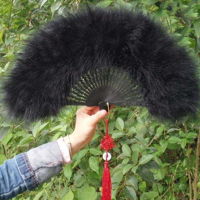 Lolita-Feder-Faltfächer, japanisches süßes Feenmädchen, dunkle Gothic-Hoftanz-Handfächer, Kunsthandwerk, Geschenk, Hochzeit, Party-Dekoration