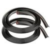 2Pcs 150Cm Universal Carbon Fiber Color Rubber Car Fender Flare Wheel Eyebrow Protector Wheel Arch Trim Strip