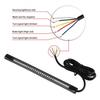 48 LED Turn Flexible Signal Motorcycle Amber 2 Integrated Strip Brake Tail Light
