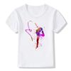 Boys T-shirt Girls Kids Rhythmic Gymnastics Printed T-shirt Modal Clothing Short Sleeves Boys Clothes