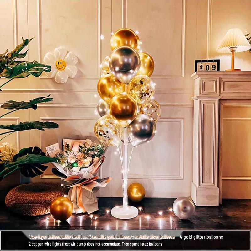 Luminous Balloon Floor Stand for Events: Birthday, Wedding, Anniversary, Party, and More.