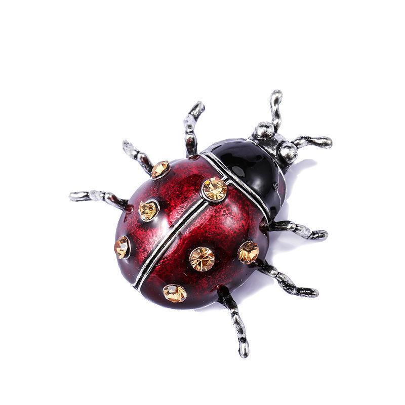 Enamel Seven Star Brooch Alloy Fashion Dress Pin For Women Men
