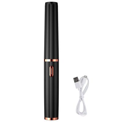 Heated Eyelash Curler 3 Temperature Modes USB Rechargeable Long Lasting Black Electric Eyelash