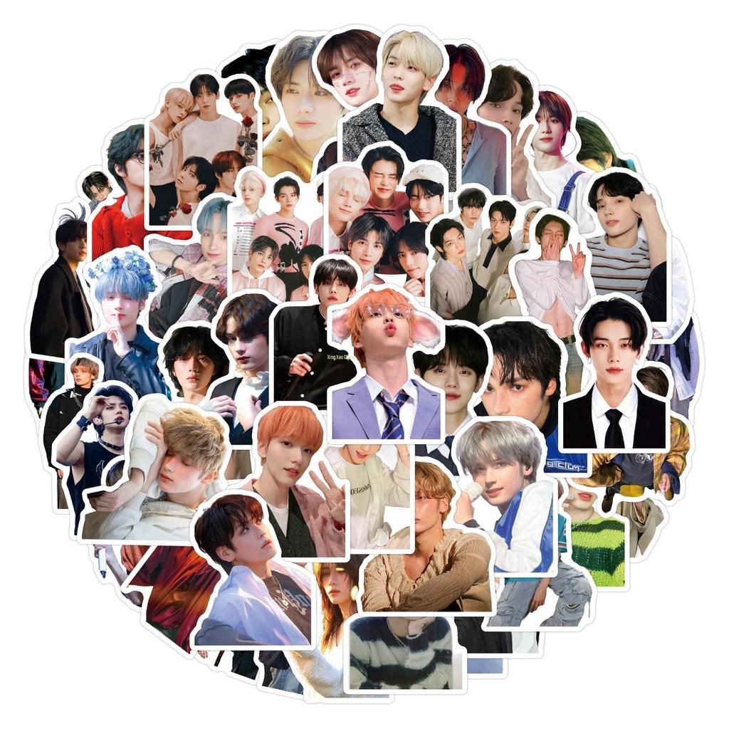 55 TXT Boy Group Stickers - Waterproof Decorations for Phones, Luggage & Bottles