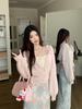 Korean-Style Chic Women's Casual Two-Piece Sweatshirt Set - Slimming & Age-Reducing for Spring & Autumn