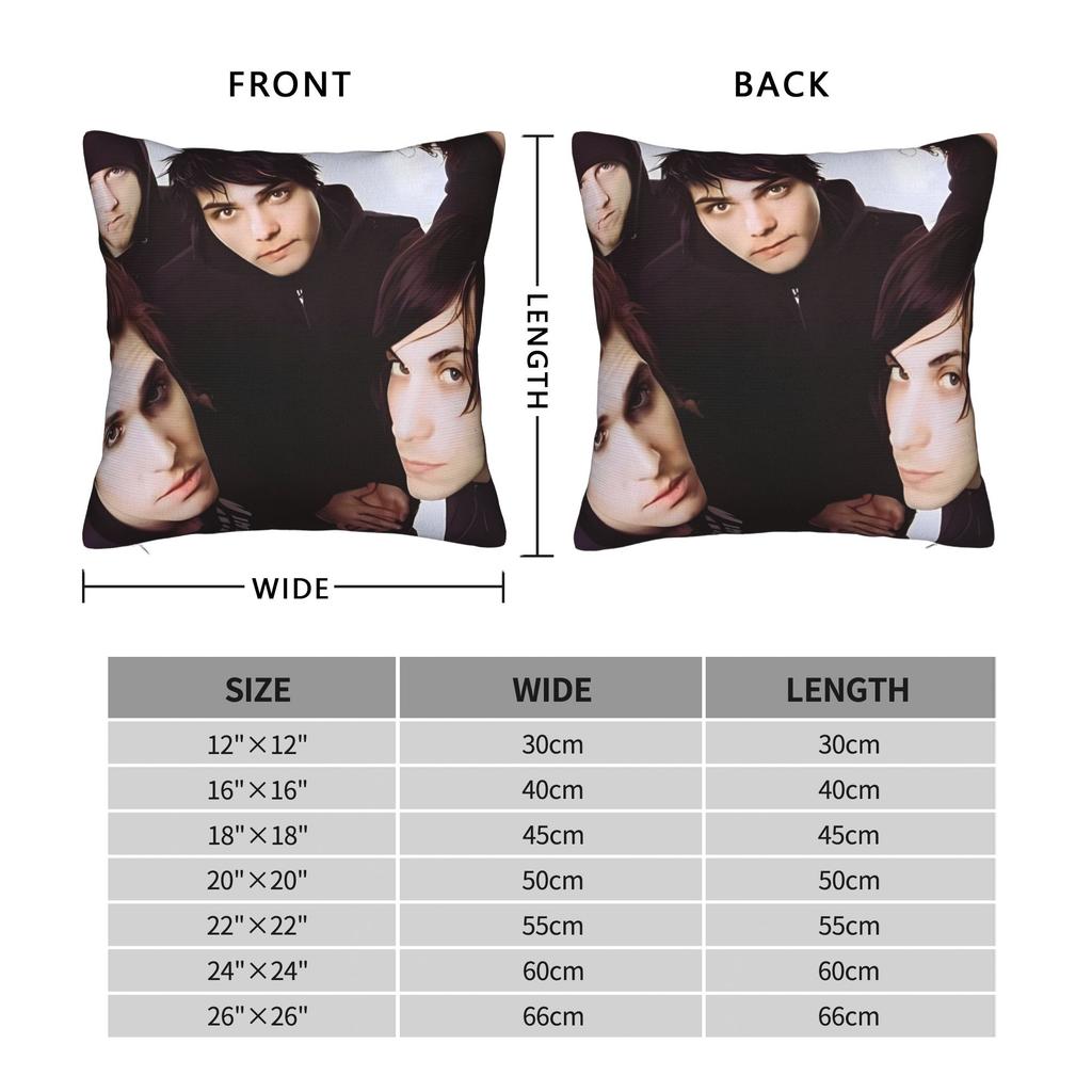 My Chemical Romance Band Pillow Case  Print Pillow Cover For Sofa Home Decor Funny Cushion Cover