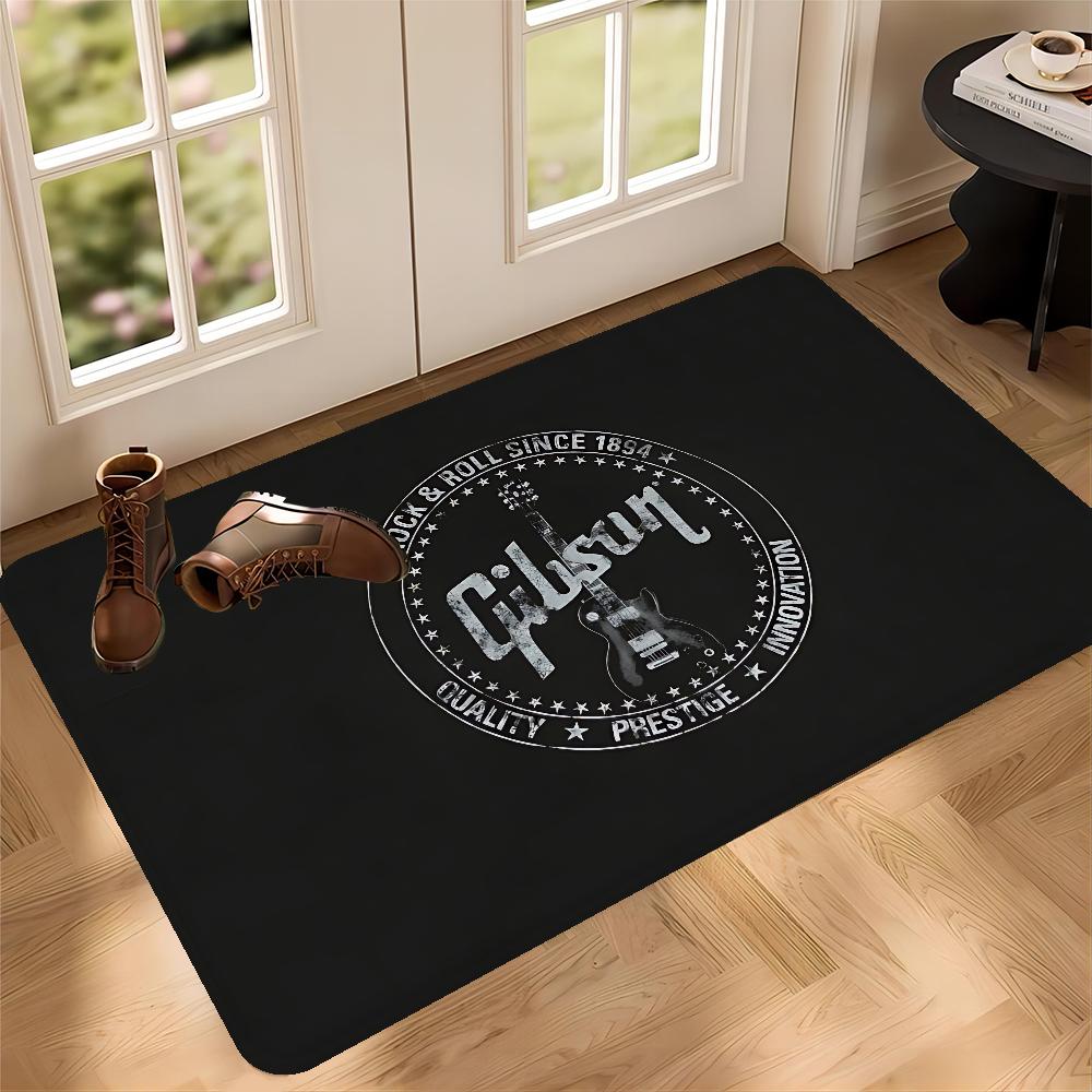 G-Gibson Music Door Mat Non-Slip Laundry Room Mat Laundry Decor Balcony Child Living Room Welcome Doormat
