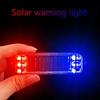 LED Solar Power Car Warning Light Anti Theft Caution Lamp Enhanced Visibility Bike Light Simple Installation for