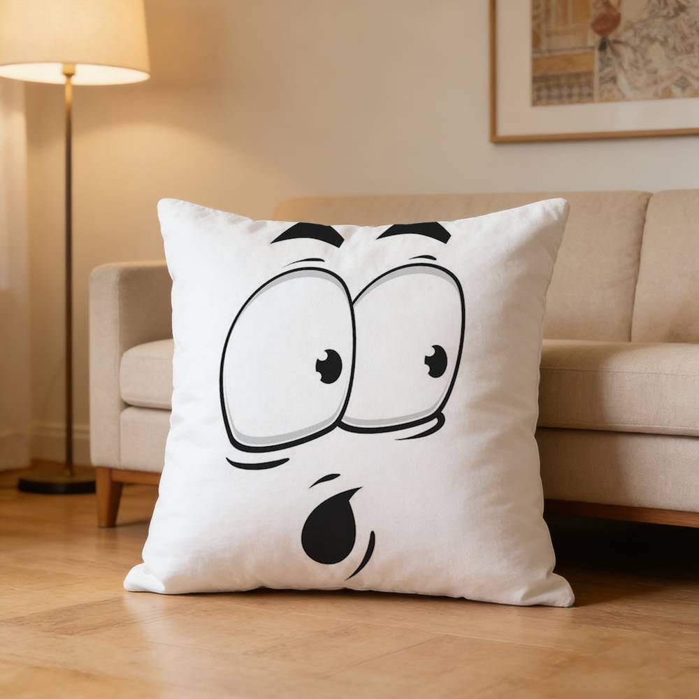 Creative Funny Man Face Pillow Case Pattern Printed Pillowcase For Living Room Sofa Cushion Cover