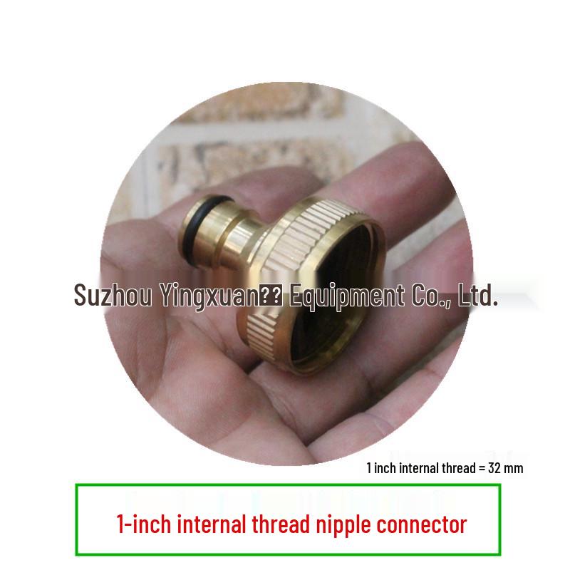 Universal 4-Point Internal Thread Copper Faucet Adapter - Quick Connect Nipple for Water Pipes