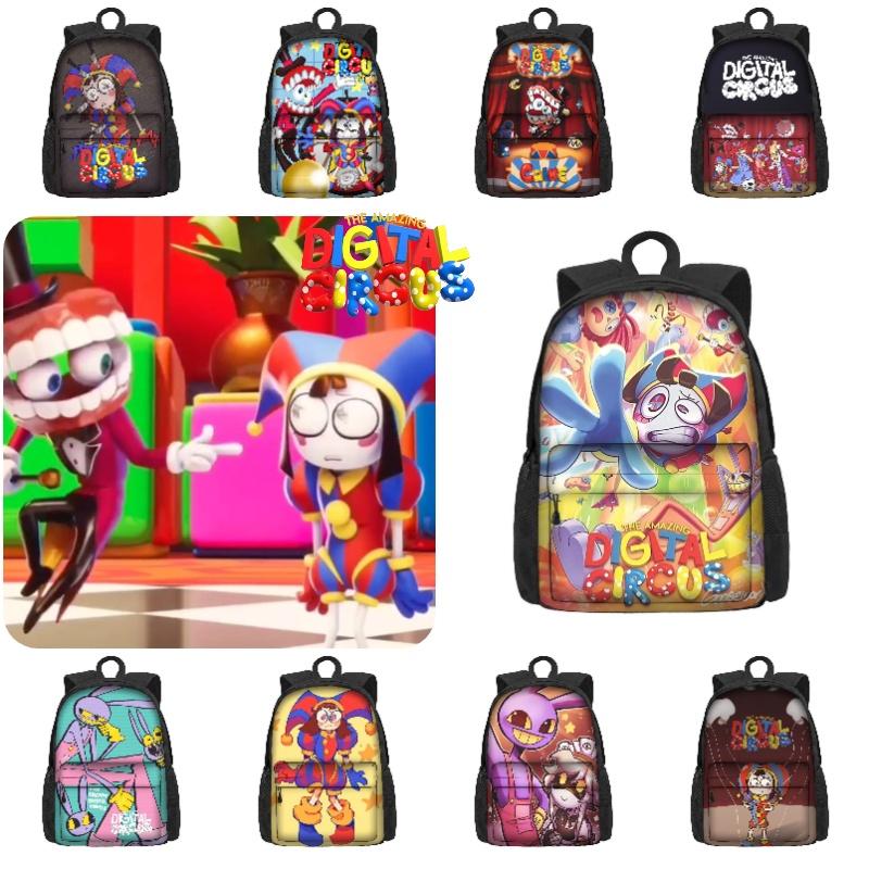 Mochila Escolar O Incrível Circo Digital Para Meninos E Meninas Respirável E Durável 3º-4º Ano Estilo Moderno E Descolado Material Poliéster