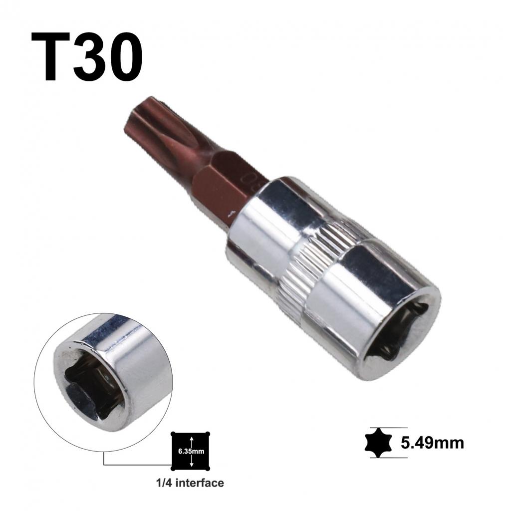 Set de biți pentru șurubelniță Torx pentru profesioniști T15 T20 T25 T30 T40 (Pachet de 5)