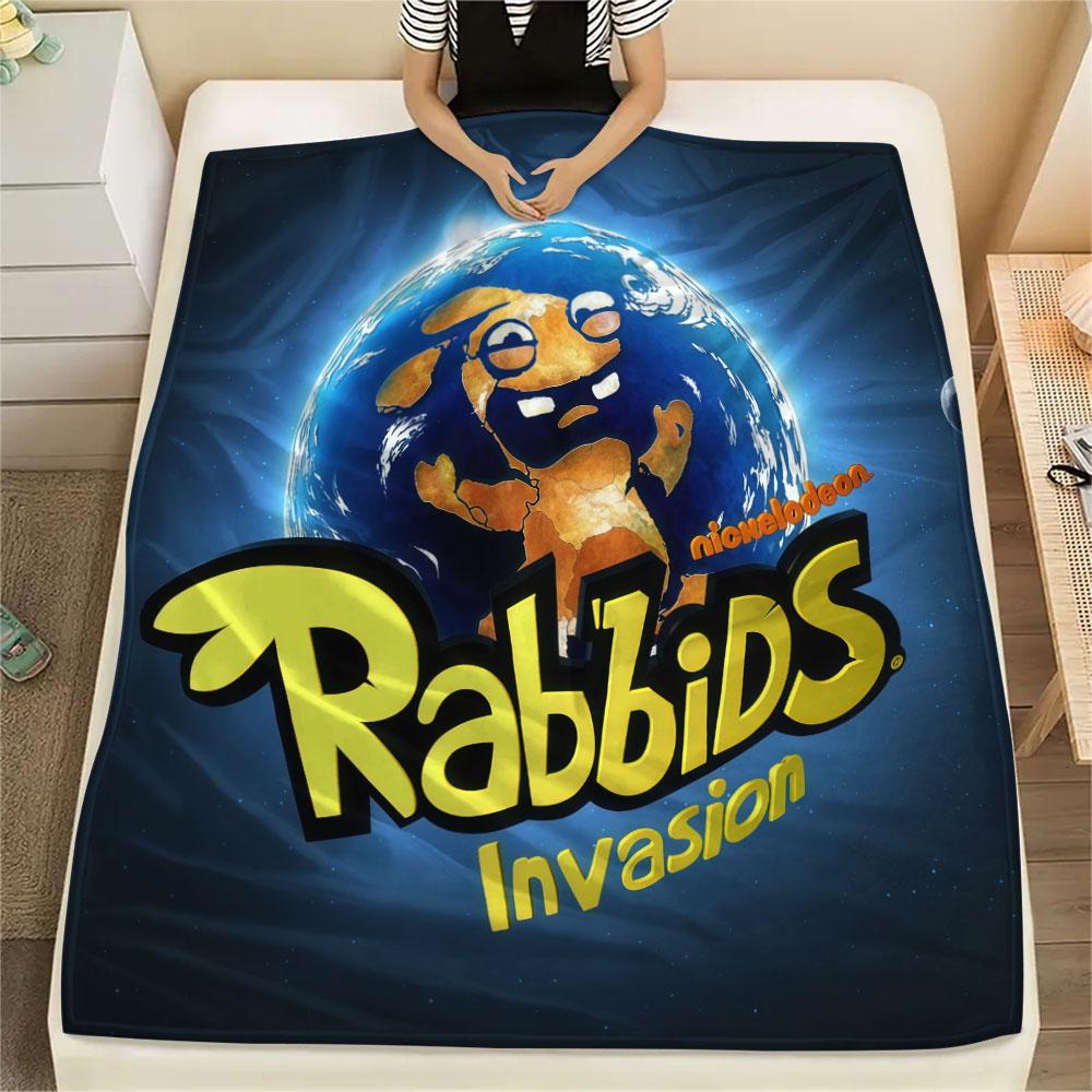 1PC Rabbids Invasion Fantasy Blanket, High Quality Comfortable for All Seasons, Home Decor, Warmth and Comfort
