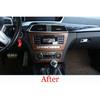 Pine Wood Grain Interior Air Conditioning Switch Panel Frame Stickers For Mercedes Benz C Class W204 2011-2014 Accessories