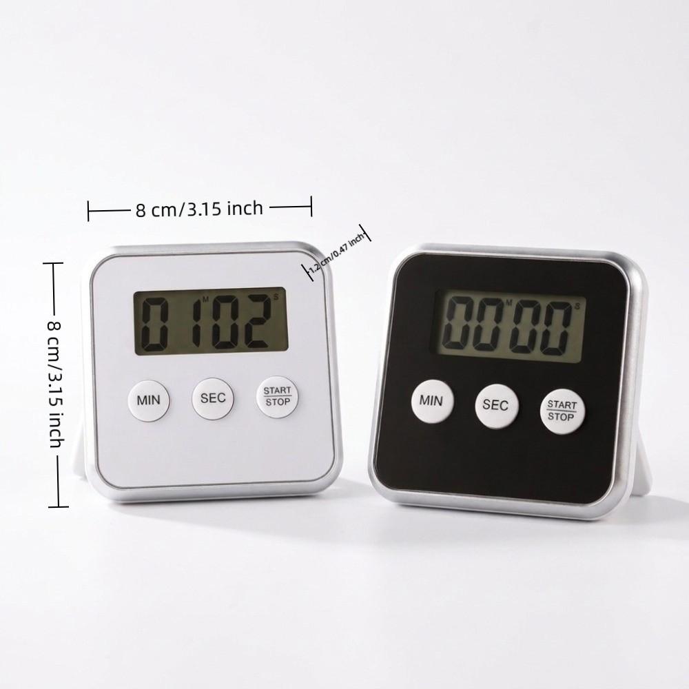 Large LCD Display Digital Kitchen Timer Magnetic Mount Ultra-Thin Electronic Timer Loud Alarm Accurate Digital Mini Timer Study