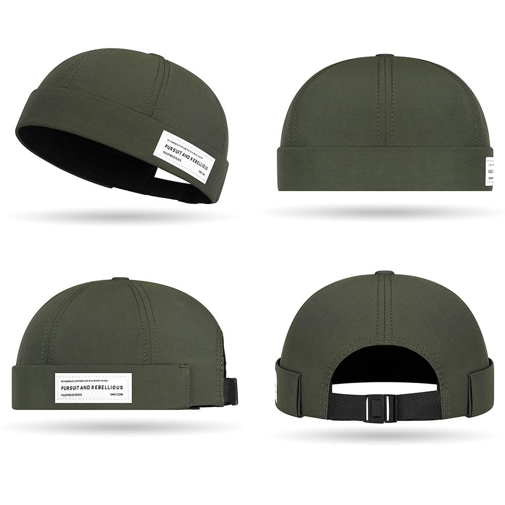 Versatile Unisex Sun Hat Rolled Cuff Harbour Hat Street Lightweight Newsboy Cap  for Men