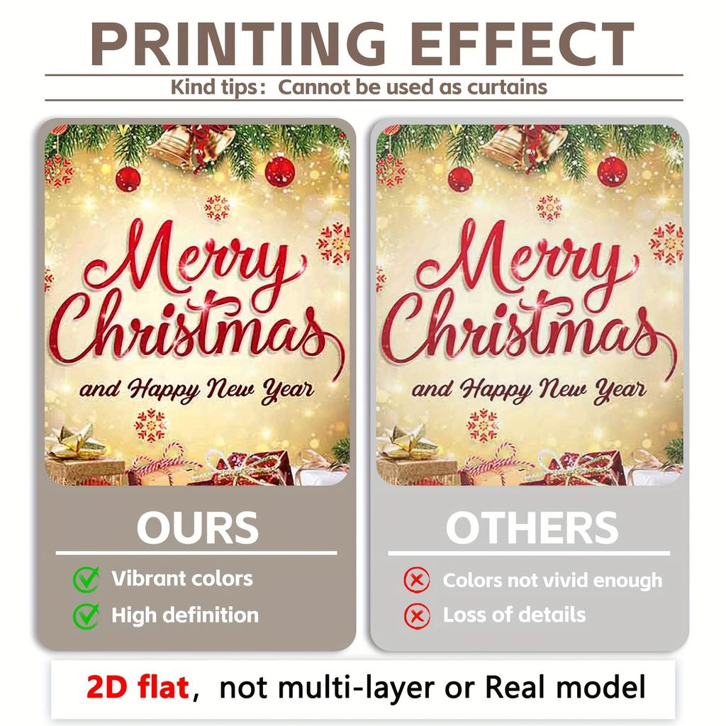 Merry Christmas  Happy New Year Decoration Background Winter Photography Backdrop Decorations For Photo Studio Photo Booth Christams Party