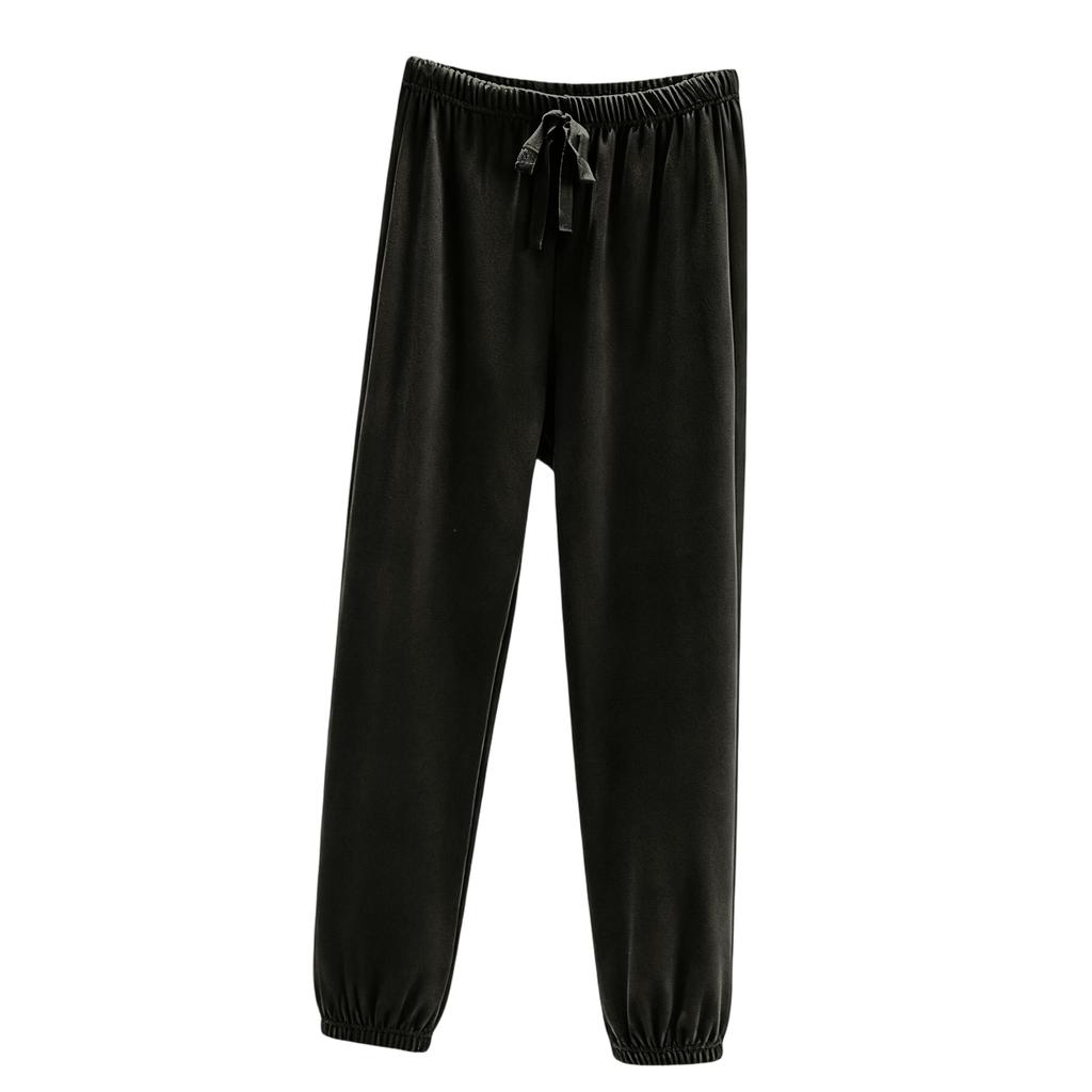 Women's Casual Loose High Waist Plus Velvet Thickened Sports Sweatpants Home Pants