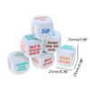 6Pcs 25mm Bar Dices Drinking Fun Game Dices Party Game Dices Pub Party Favors