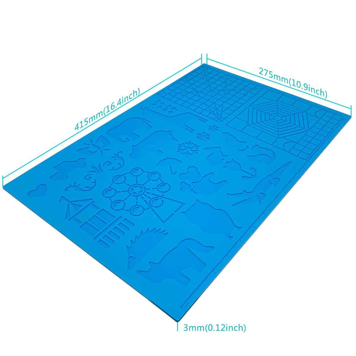 

Silicone Design Mat for 3D Printing and Drawing Pen - Creative Gift синий