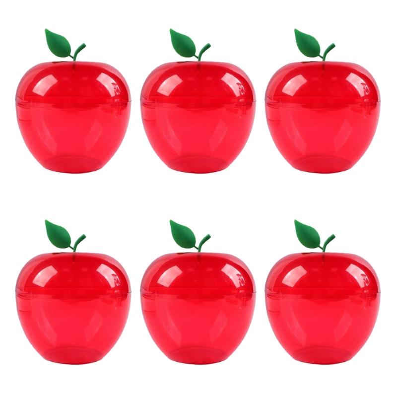 Realistic Apples Shaped Plastic Candy Box For Party Decorations And Gift Packaging Back to School Party Supplies